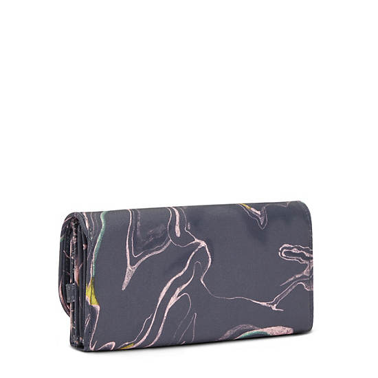 Kipling Money Land Printed Snap Wallet Pénztárca Szürke | HU 2182MQ